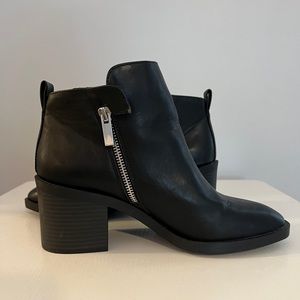 Bcbg black booties size 7